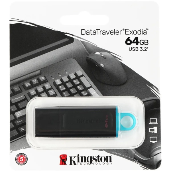 Флеш-накопитель Kingston DataTraveler USB 3.2 64GB